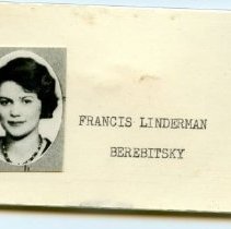 Pin with photo of Francis Linderman Berebitsky