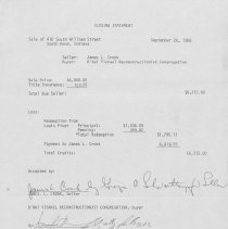 Closing Statement with Signatures