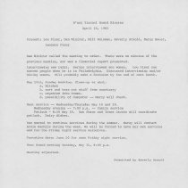 Minutes from meetings held 1983-1984