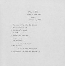 Minutes of the Board of Directors 1988-1989