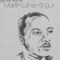 Program from the commemoration of the birthday of Martin Luther King, Jr.,