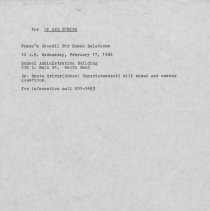 Invitation to "Up and Coming"