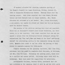 Minutes from January 17, 1971 meeting