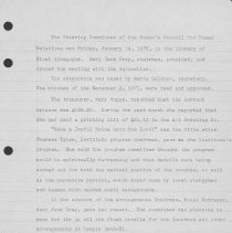 Minutes from January 14, 1972 meeting