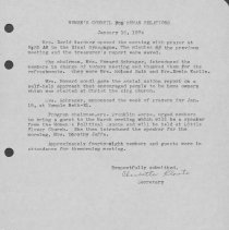 Minutes  from January 16, 1974 meeting