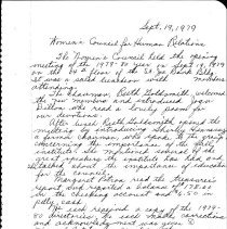 Minutes from 1979 meetings