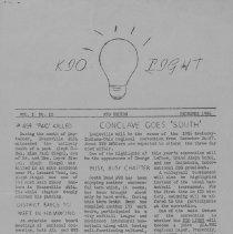 "KIO Light," Vol. I, No. II, December 1956