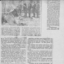 Articles and photograph from South Bend Tribune regarding groundbreaking fo