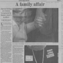 South Bend Tribune article "Special feeling at reunion recaptured by former