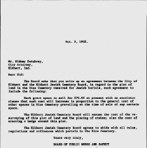 Correspondence from Elkhart Board of Public Works to City Attorney regardin