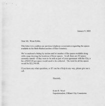 Correspondence between Temple Israel and City of  Elkhart