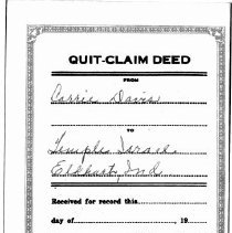 Quit-Claim Deed between Carrie M. Davis and Temple Israel