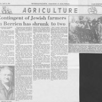 "Contingent of Jewish farmers in Berrien has shrunk to two," April 15, 1988