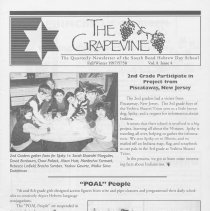 The Grapevine, the newsletter of the South Bend Hebrew Day School, Vol. 8,