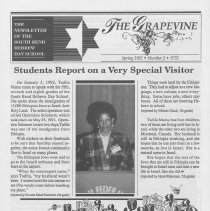 The Grapevine, the newsletter of the South Bend Hebrew Day School, Number 2
