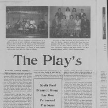 Two articles from the "Jewish Post" about the Menorah Players theater group