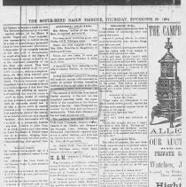 Newspaper article regarding removal of bodies to new cemetery