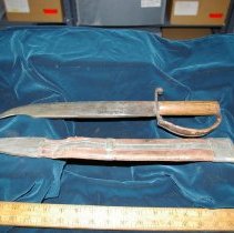 Sword next to sheath