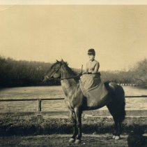 Susanna Adams Winn on horse