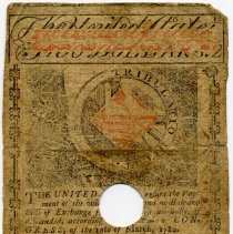 Back of Massachusetts Two Dollar Note