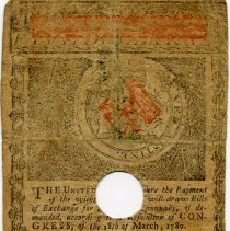 Back of Massachusetts Five Dollar Note