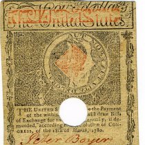 Massachusetts Four Dollar back side