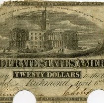 171909 Confederate $20 Bill Front