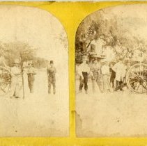 Men with Engine or Cannon on Pleasant St