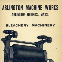 Arlington Machine Works Bleachery Machinery