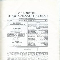 Clarion
Arlington High School 1913