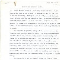 Through the Changing Years