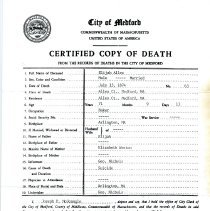 Certificate, Death