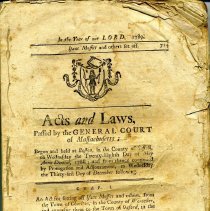 Acts and Laws Passed by the General Court of Massachusetts