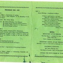 Crosby School PTO meeting program