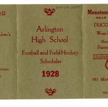 1928 Football and Field Hockey Program