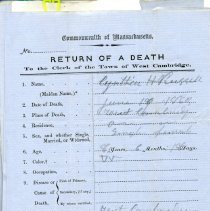 Certificate, Death