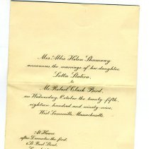 Announcement, Wedding