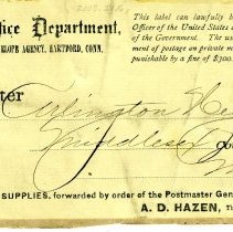 official Post Office business label