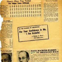 Scrapbook #2 George Harris, selectman