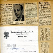 Scrapbook #2 George Harris, selectman