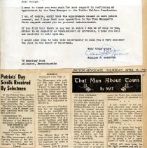 Scrapbook #2 George Harris, selectman