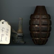 WW1 hand grenade, open