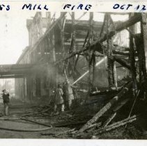 Fowle's Mill fire Oct 12, 1928