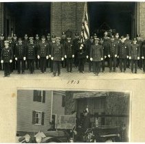 Pasted to back of previous photo, two pictures of AFD and Combination D