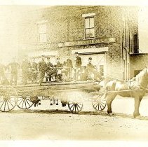 1885 First ladder truck in Arlington F.D.