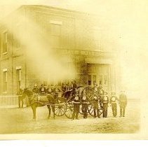 first horse drawn hose reel