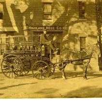 first hose wagon in Dept. Daniel Sullivan driver