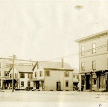 1899 or 1900 -Mass Ave from Medford St Looking up -- Masonic Temple