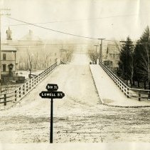 1900 - Park Ave before bridge was built showing Lowell St