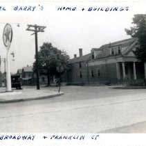 Daniel Barry's Home and Buildings - 1937, Broadway and Franklin St